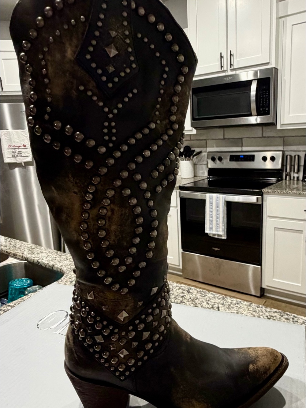 Old Gringo Beige and Black Silver Label Belinda boots relaxed fit size 9. - Picture 10 of 16
